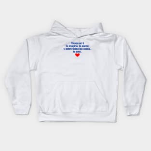 I think about you - Pienso en ti Kids Hoodie